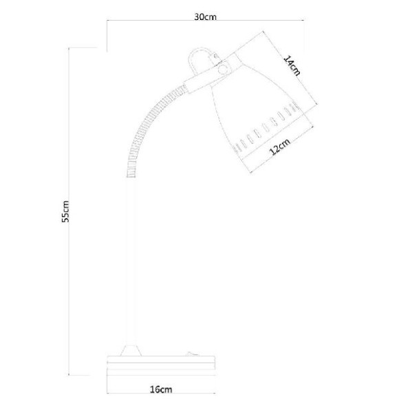 Интерьерная настольная лампа Luned A2214LT-1SS