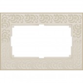 Рамка Flock слоновая кость WL05-Frame-01-DBL-ivory