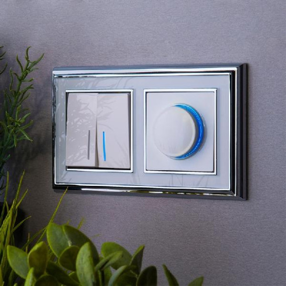 Выключатель Встраиваемые механизмы белые WL01-SW-2G-2W-LED