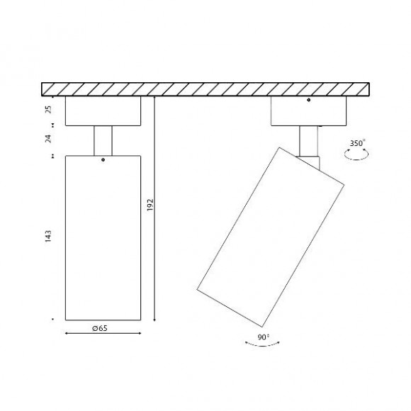 Крепление для светильников VL-M VL-M3-BL