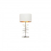 Интерьерная настольная лампа Milari LDT 5530 CHR+WT Интерьерная настольная лампа Milari LDT 5530 CHR+WT