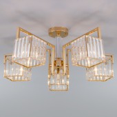 Потолочная люстра April 10117/5 золото/прозрачный хрусталь Strotskis