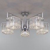 Потолочная люстра April 10117/5 хром/прозрачный хрусталь Strotskis
