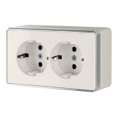 Розетка Накладные механизмы Gallant слоновая кость WL15-02-03