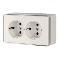 Розетка Накладные механизмы Gallant слоновая кость WL15-02-03