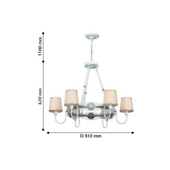 Подвесная люстра Fiona 2495-6PC