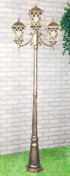 Наземный фонарь Cassiopeya Cassiopeya F/3 черное золото