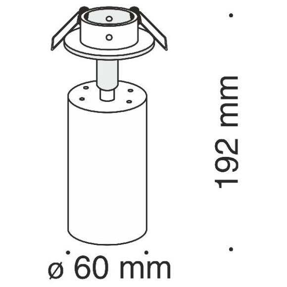 Точечный светильник Focus C018CL-01W