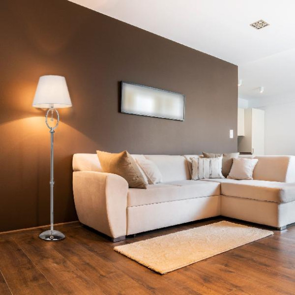 Торшер Madera 01056/1 хром/прозрачный хрусталь Strotskis