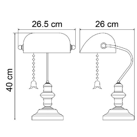 Интерьерная настольная лампа Banker A2493LT-1AB