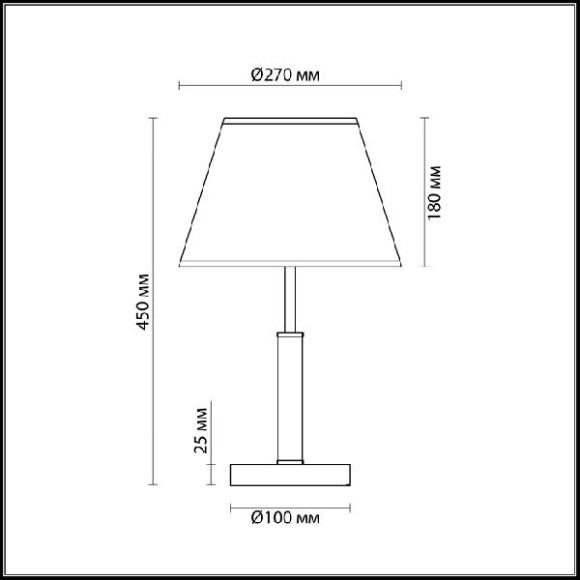 Интерьерная настольная лампа Robin 3703/1T