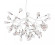 Подвесная светодиодная люстра Crystal Lux Evita SP63 White/Transparent