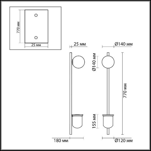 Бра Flower 4682/1WB