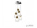 Подвесной светильник Blossom C4476-5R GL