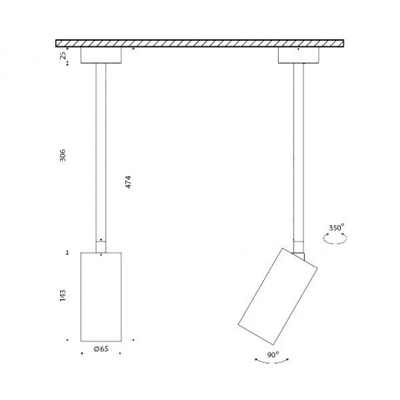 Крепление для светильников VL-M VL-M5-WH