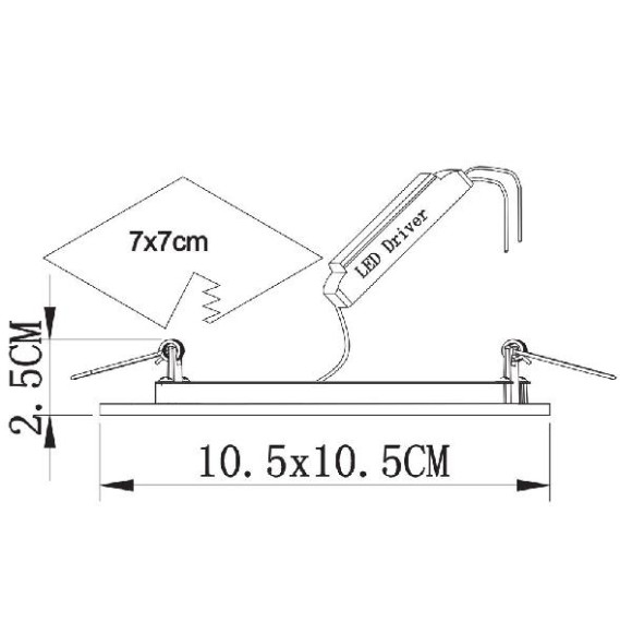 Точечный светильник Vega A7506PL-2WH