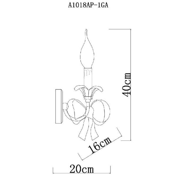 Бра Olivia A1018AP-1GA