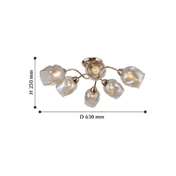 Потолочная люстра Bento 2190-6U Потолочная люстра Bento 2190-6U