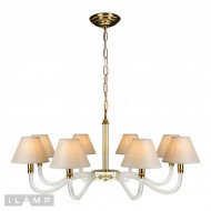 Подвесная люстра Amber YT2043-8 GD+Cear