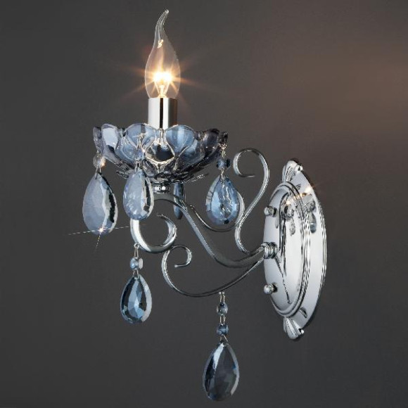 Бра Escada 10109/1 хром/лазурный хрусталь Strotskis