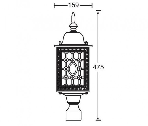 Плафон  64803S Bl