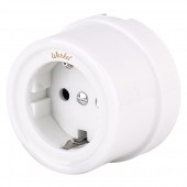 Розетка Накладные ретро механизмы Ретро белые WL18-03-01 Розетка Накладные ретро механизмы Ретро белые WL18-03-01