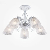 Потолочная люстра Nimfa 70039/5 белый с серебром