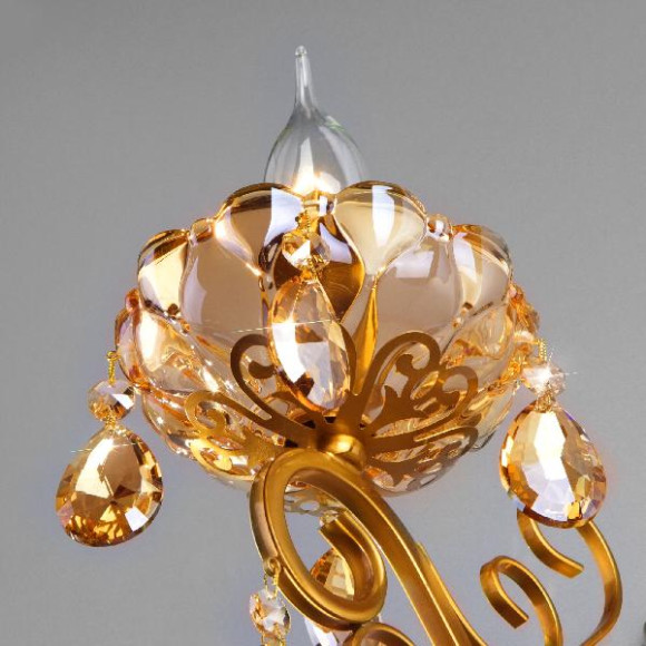 Бра Escada 10109/1 бронза/тонированный хрусталь Strotskis