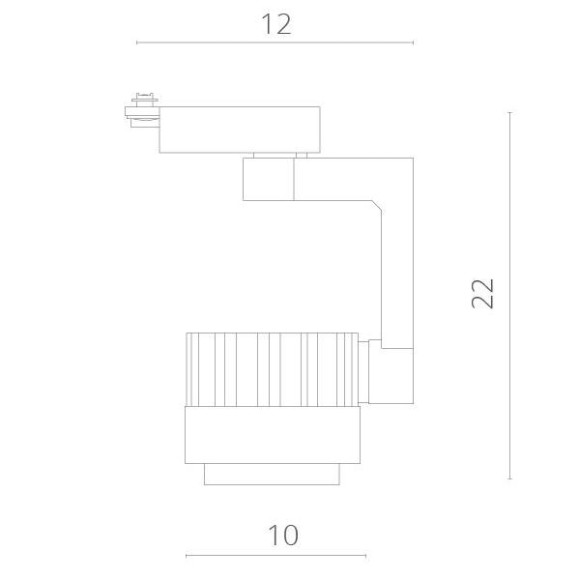 Трековый светильник Vigile A1630PL-1BK