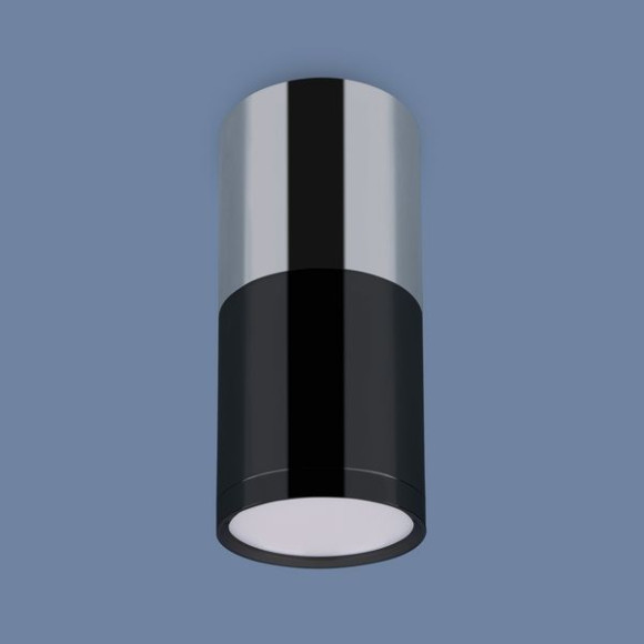 Точечный светильник Double Topper DLR028 6W 4200K хром/черный хром