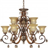 Подвесная люстра 705 705-09-52 antique silver + grainy brown