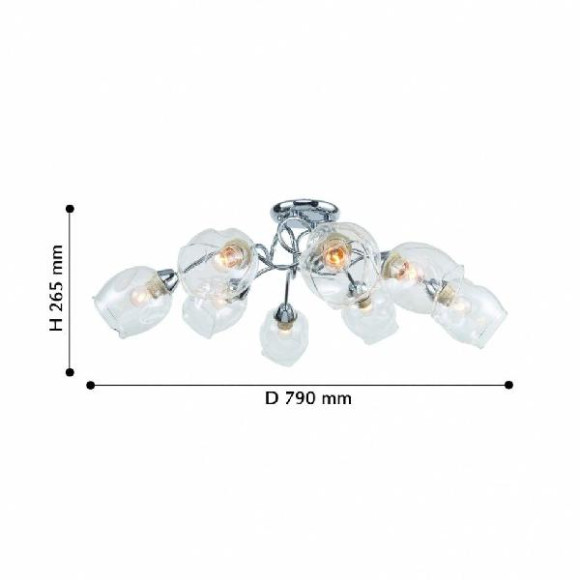 Потолочная люстра Bento 2191-8U Потолочная люстра Bento 2191-8U