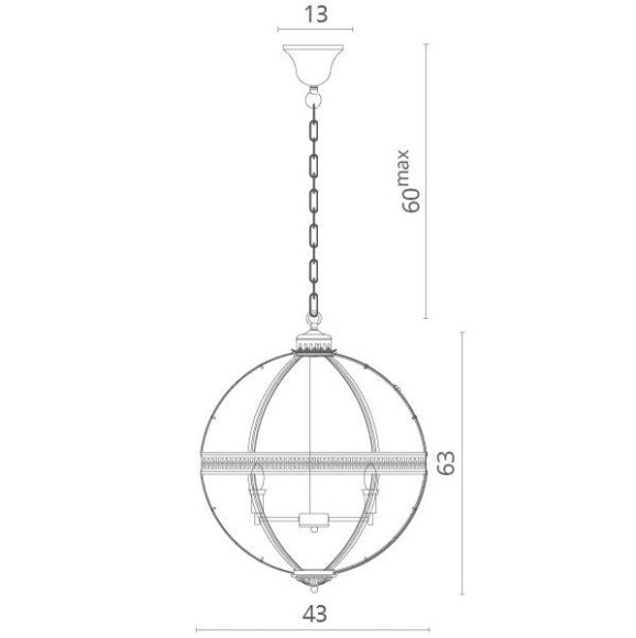 Подвесная люстра Sfera 1015/15 SP-4