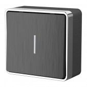 Выключатель Накладные механизмы Gallant графит рифленый WL15-01-04