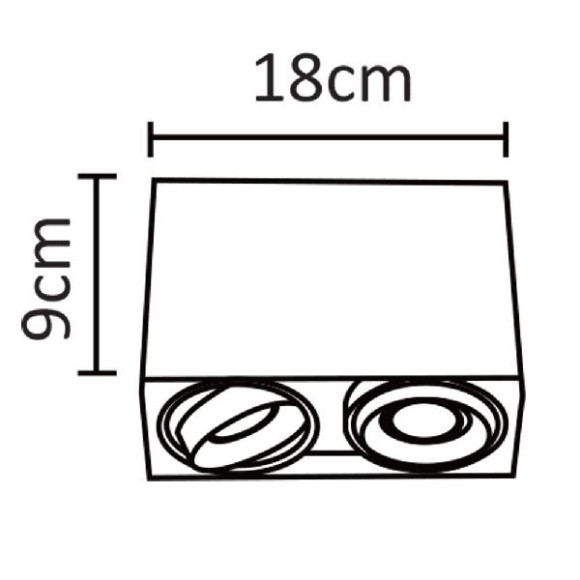 Точечный светильник Pictor A5655PL-2WH