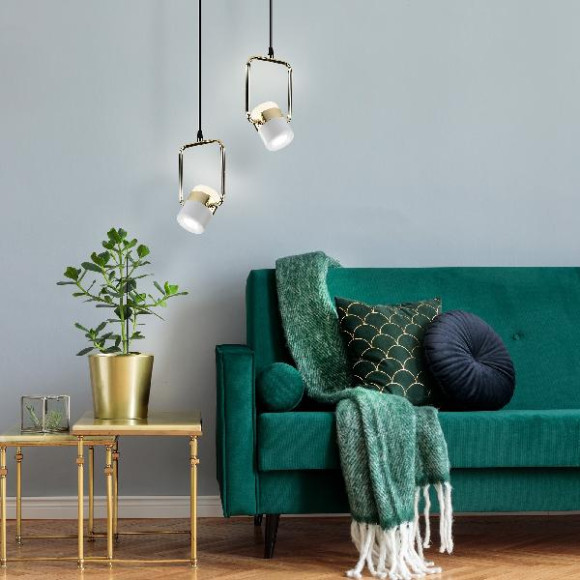 Подвесной светильник Oskar 50165/1 LED золото/белый Подвесной светильник Oskar 50165/1 LED золото/белый