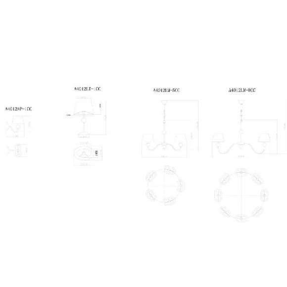 Интерьерная настольная лампа Turandot A4012LT-1CC Интерьерная настольная лампа Turandot A4012LT-1CC