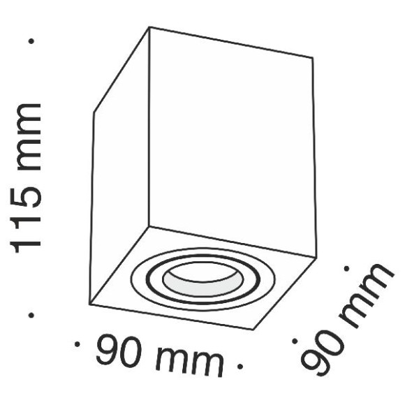 Точечный светильник Alfa C017CL-01B