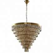 Подвесная люстра Crystal Lux Abigail SP22 D820 GOLD/AMBER