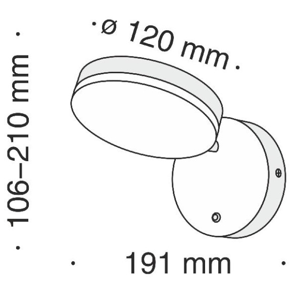 Бра Fad MOD070WL-L8B3K