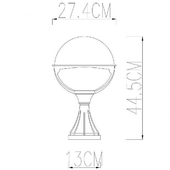 Наземный фонарь Monaco A1494FN-1BK