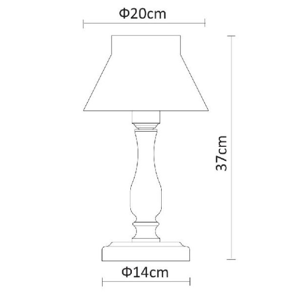 Интерьерная настольная лампа Margherita A7021LT-1WH