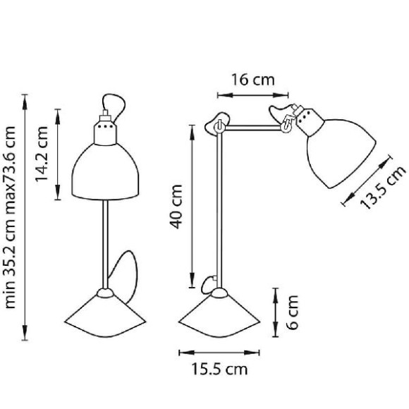 Интерьерная настольная лампа Loft 865916