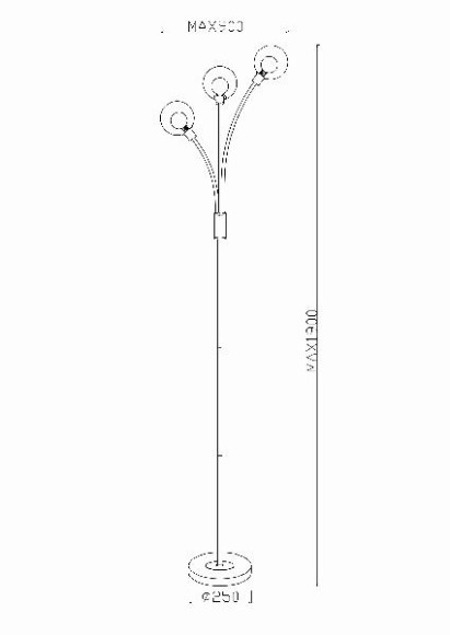 Торшер Eddy 56010-3S Торшер Eddy 56010-3S