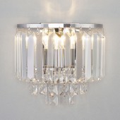 Настенный светильник Torreta 10105/2 хром/прозрачный хрусталь Strotskis