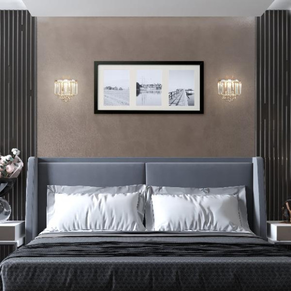 Настенный светильник Torreta 10105/2 хром/прозрачный хрусталь Strotskis