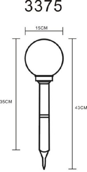 Грунтовый светильник Solar 3375 Грунтовый светильник Solar 3375