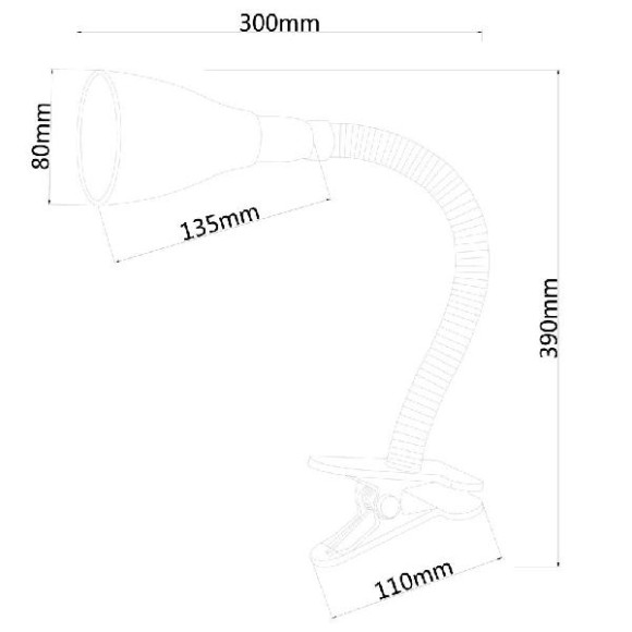 Офисная настольная лампа Cord A1210LT-1BK
