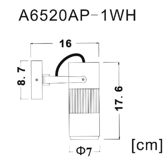 Спот Linea A6520AP-1WH