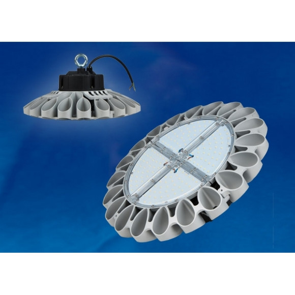 Промышленный подвесной светильник  ULY-U30B-100W/NW IP65 SILVER